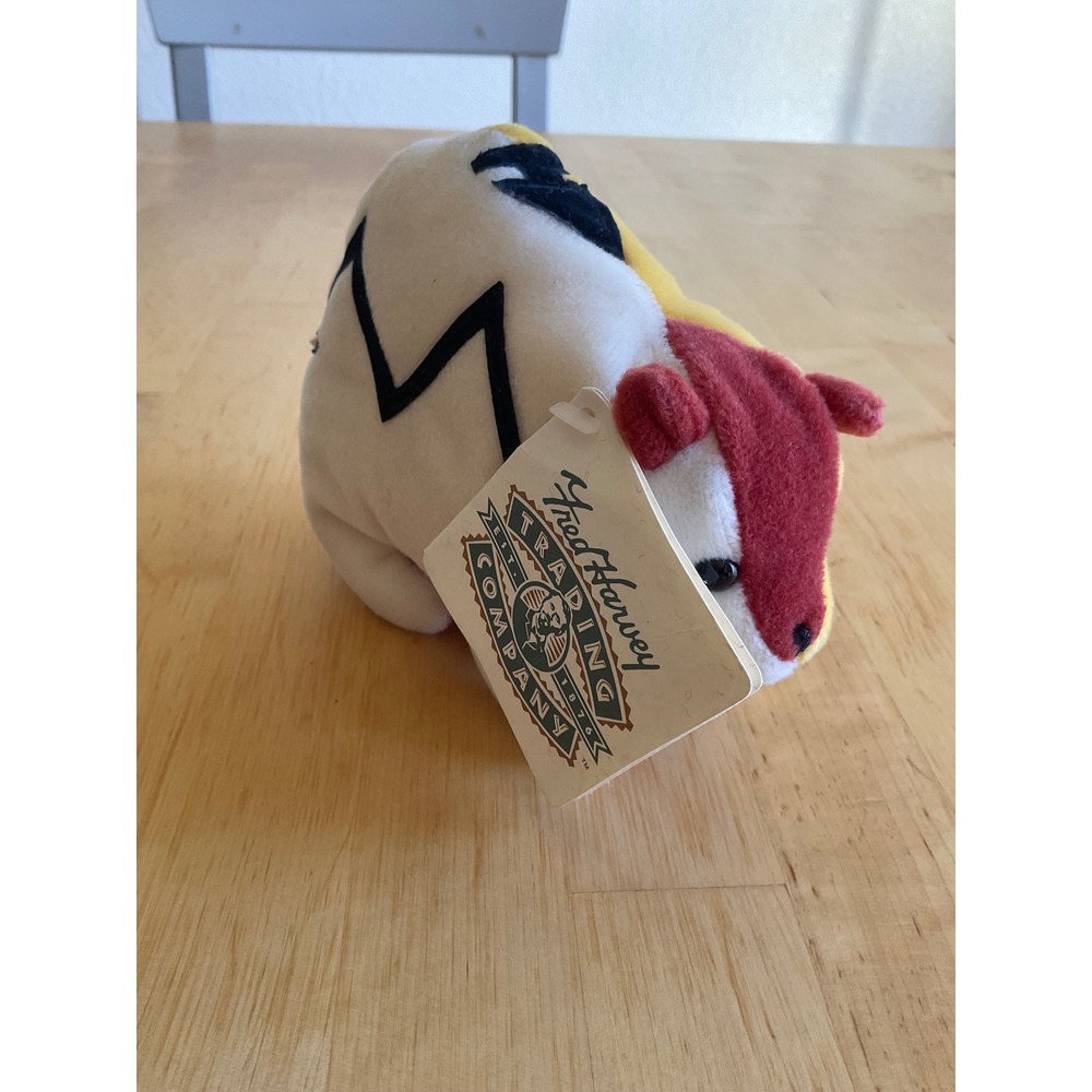 Fred Harvey Trading Company Zuni Bear Plush Vintage Souvenir Toy 6 Inch